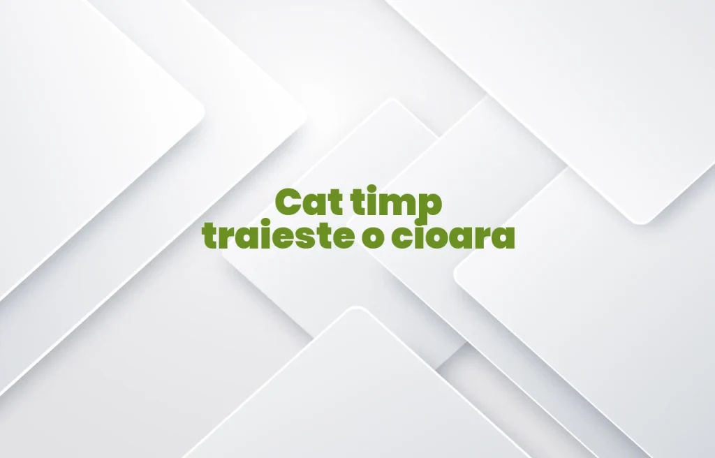 cat timp traieste o cioara