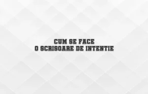 cum se face o scrisoare de intentie