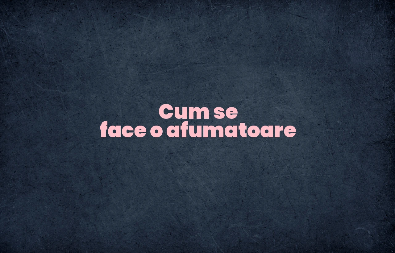cum se face o afumatoare