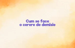 cum se face o cerere de demisie
