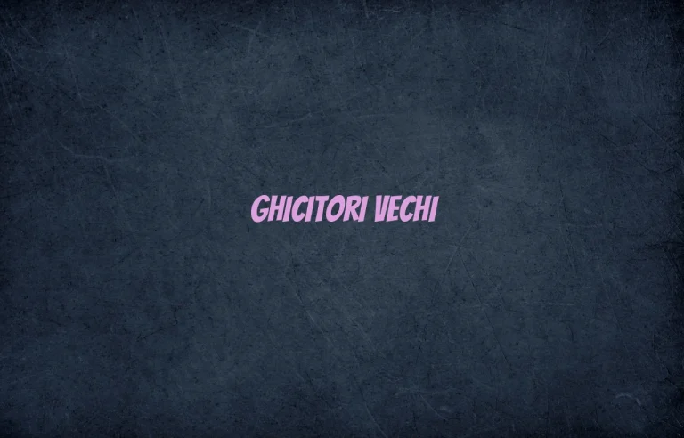 ghicitori vechi