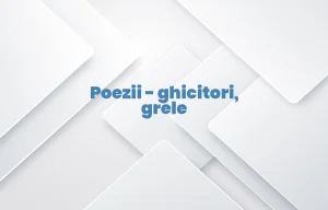 poezii ghicitori grele